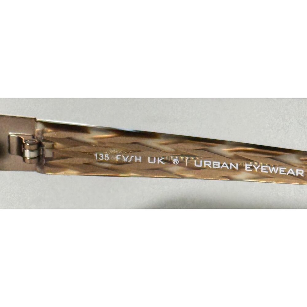 Fysh Urban Eyewear 3473 FRAMES ONLY  Brown Metal Womens Glasses 52-17-135 986 - Picture 5 of 10